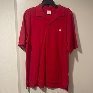 Brooks Brothers Red Short Sleeve Polo Size Size Large Original Fit